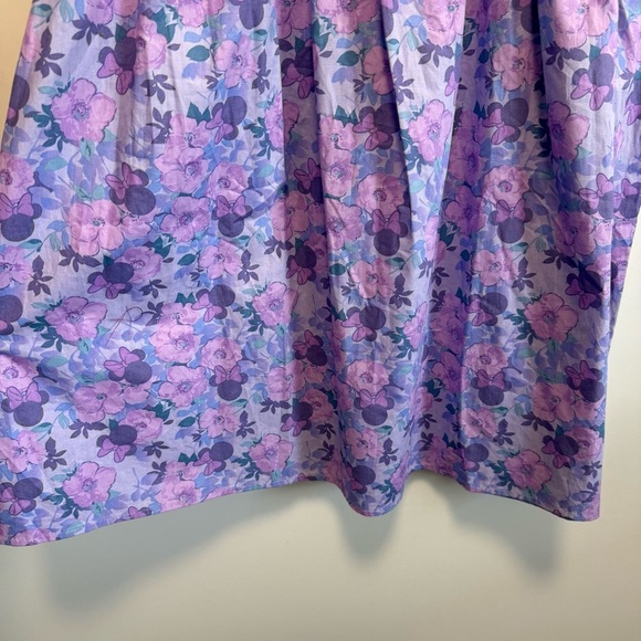 MINNIE MOUSE Disney Purple Floral Square Neck Dress Girls XXL - Picture 4 of 8